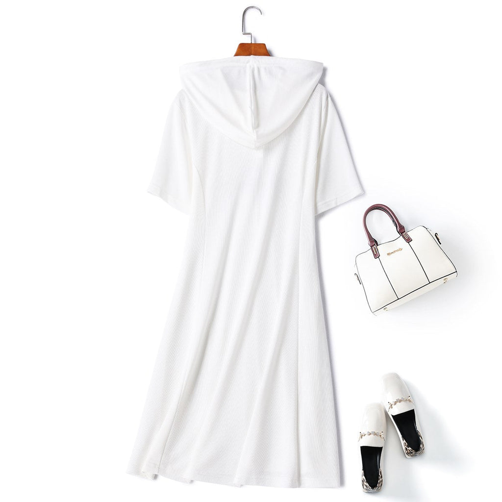 Plus Size Hoody T Shirt Dress