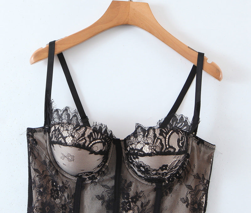 Plus Size Lace Bustier Top