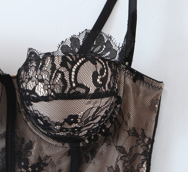 Plus Size Lace Bustier Top