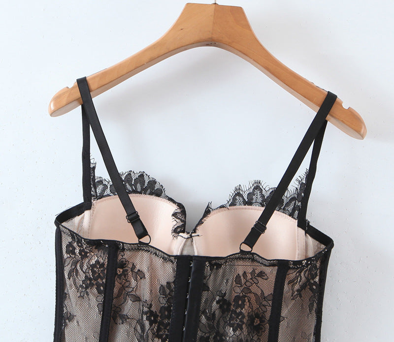Plus Size Lace Bustier Top