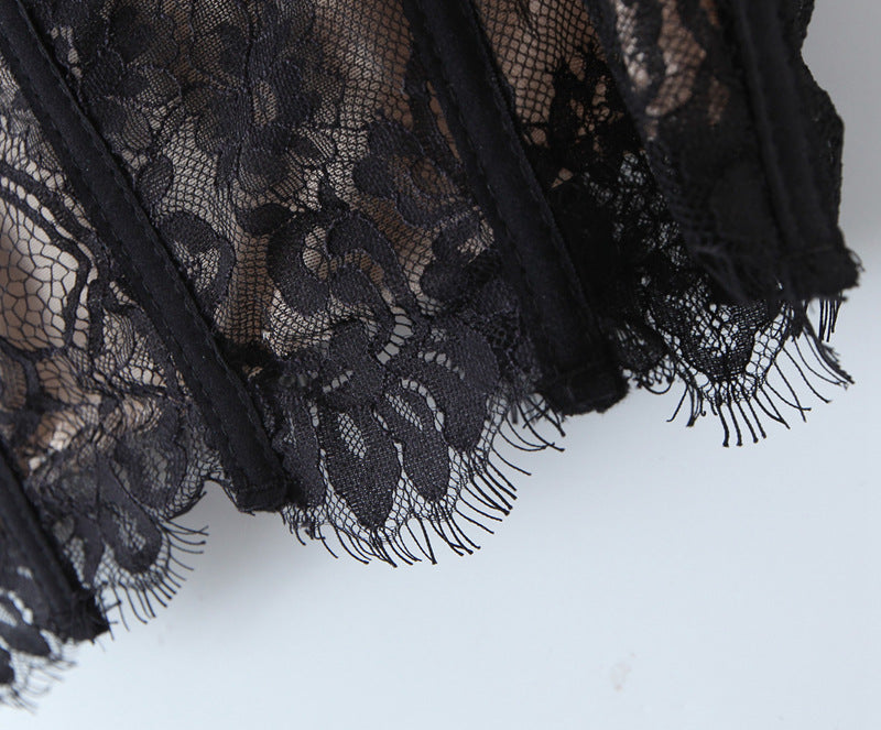 Plus Size Lace Bustier Top
