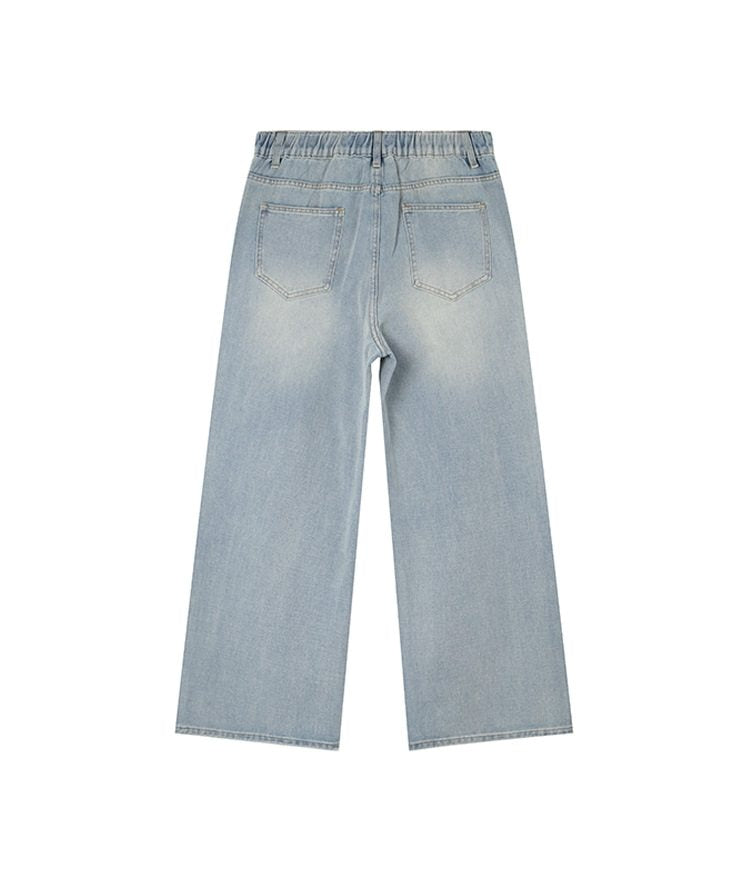 Elara Plus Size Highwaist Wide Leg Denim Jeans