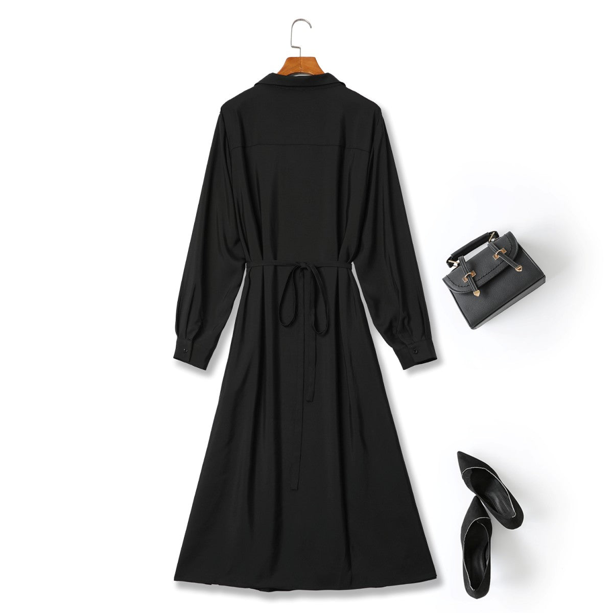 Plus Size Long Sleeve Shirt Dress