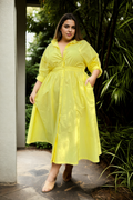 Ellie Plus Size Long Sleeve Shirt Dress