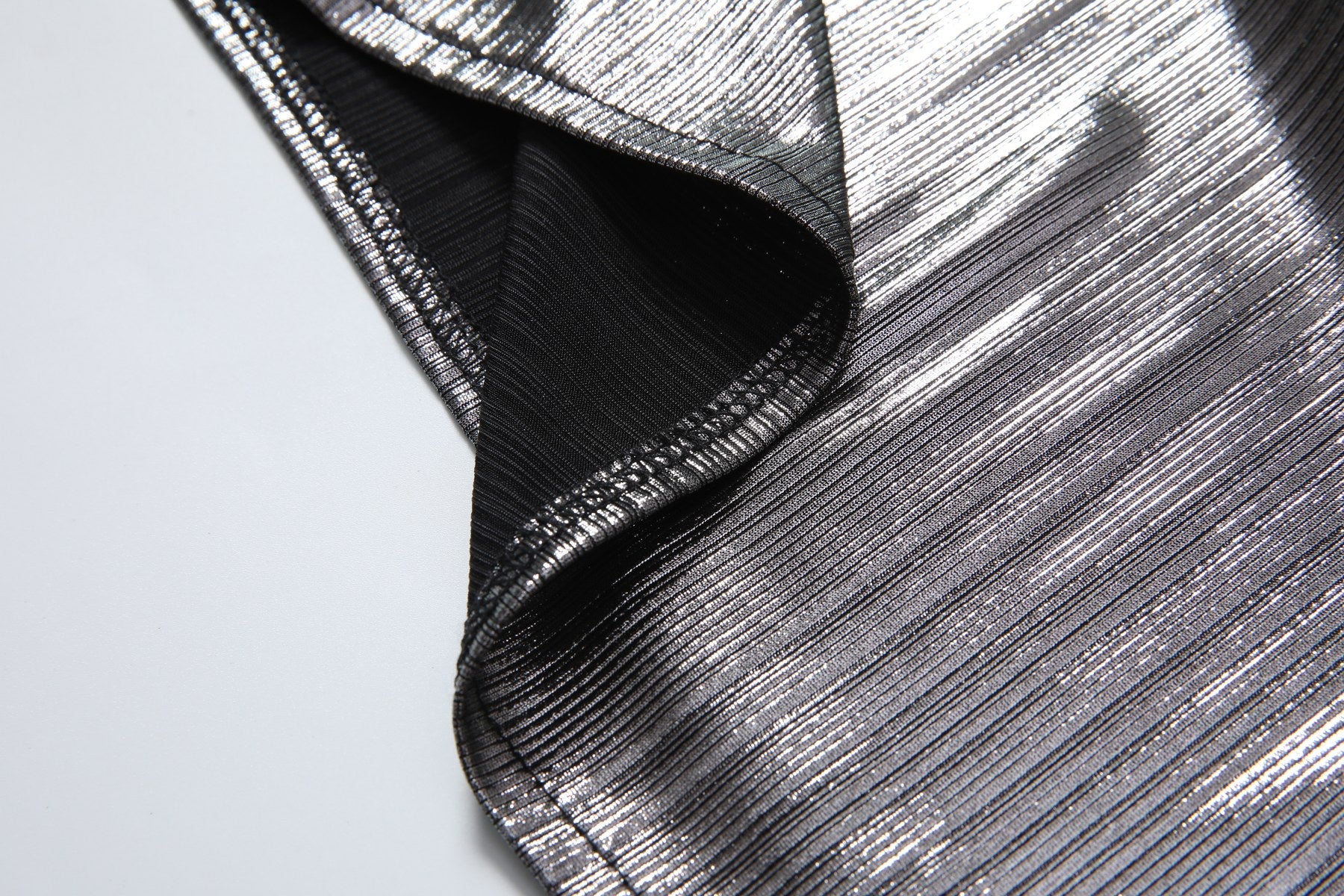 Nyra Plus Size Metallic Pleated Evening Maxi Dress