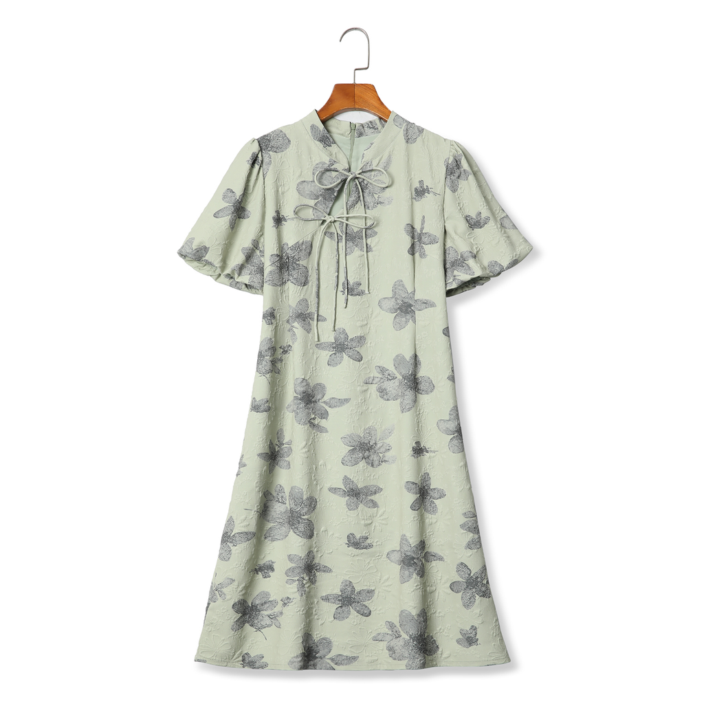 Plus Size Green Modern Qipao