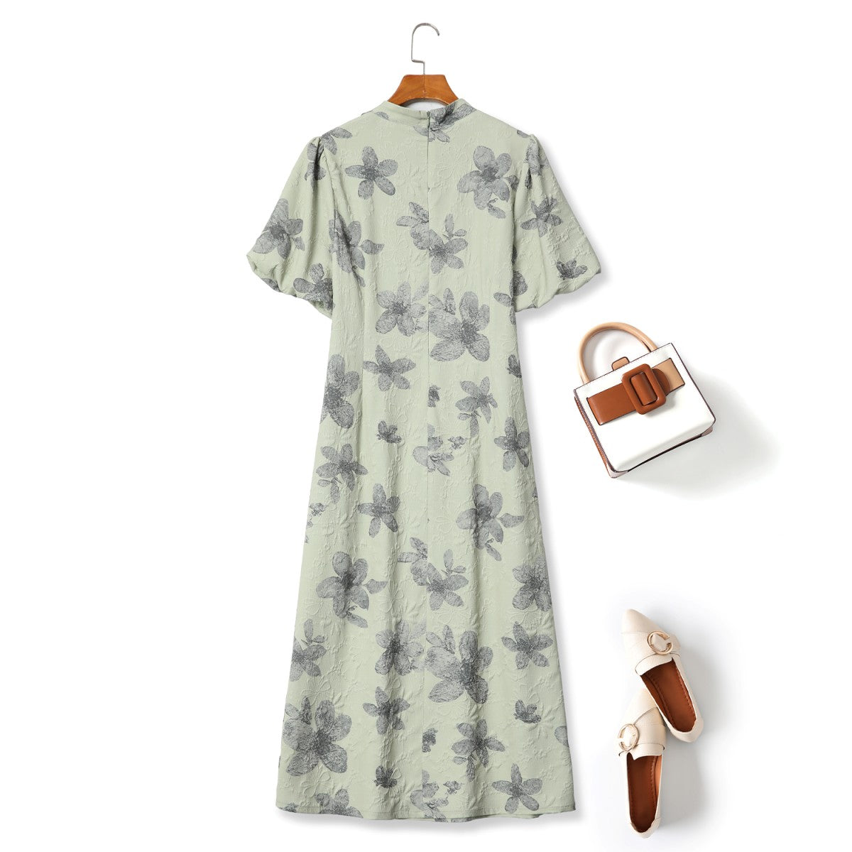 Plus Size Green Modern Qipao