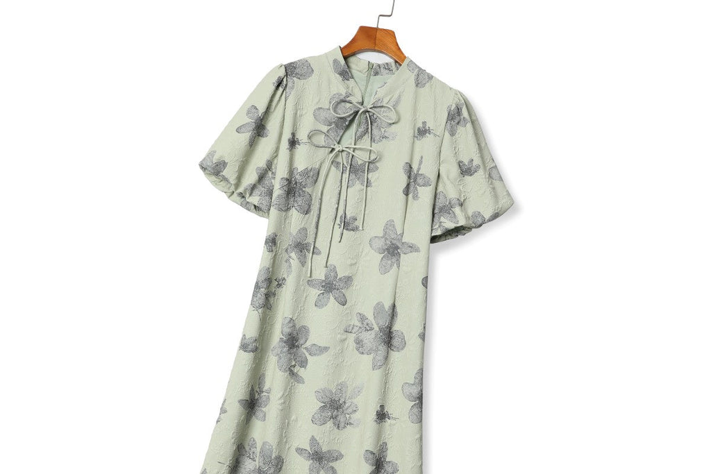 Plus Size Green Modern Qipao