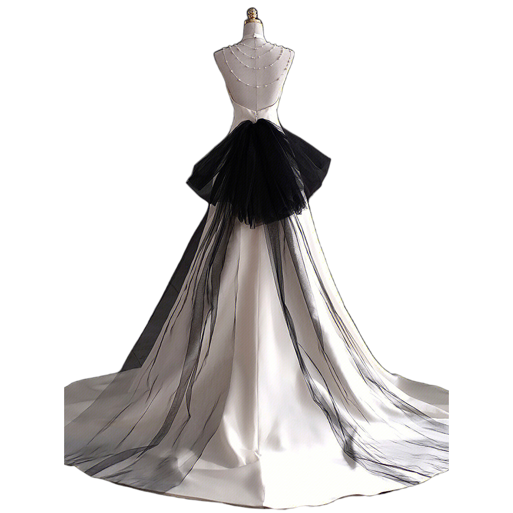 Plus Size Monochrome Ball Gown