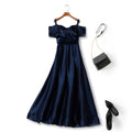 Maeve Plus Size Navy Blue Evening Dress