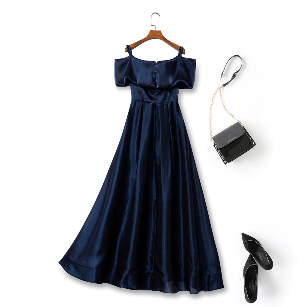 Maeve Plus Size Navy Blue Evening Dress