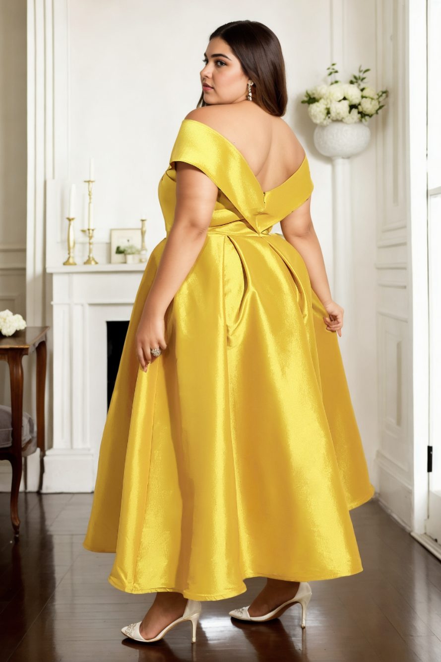 Dana Plus Size Off Shoulder A Line Gown