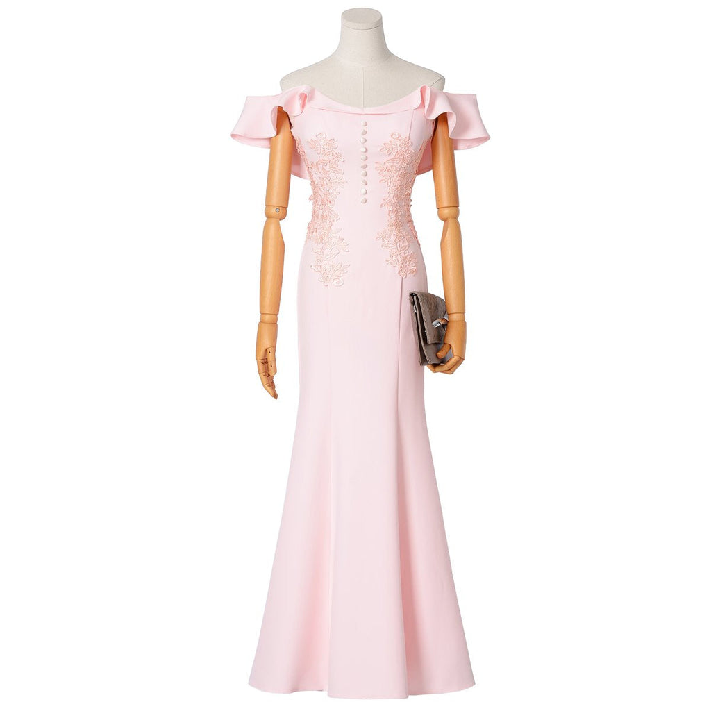 Savannah Plus Size Off Shoulder Evening Dress
