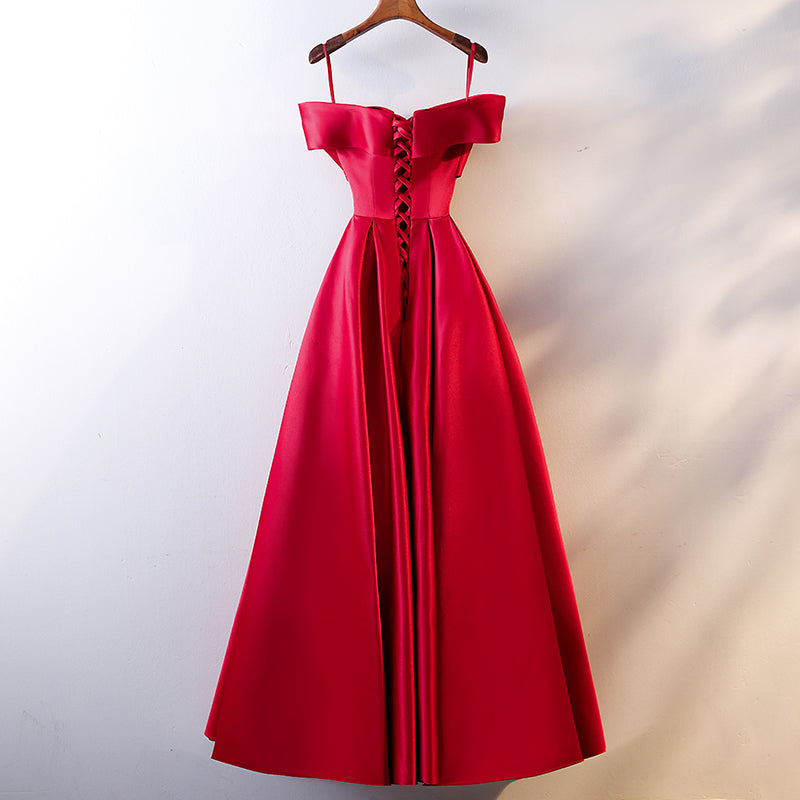 Plus Size Off Shoulder Ribbon Evening Dress