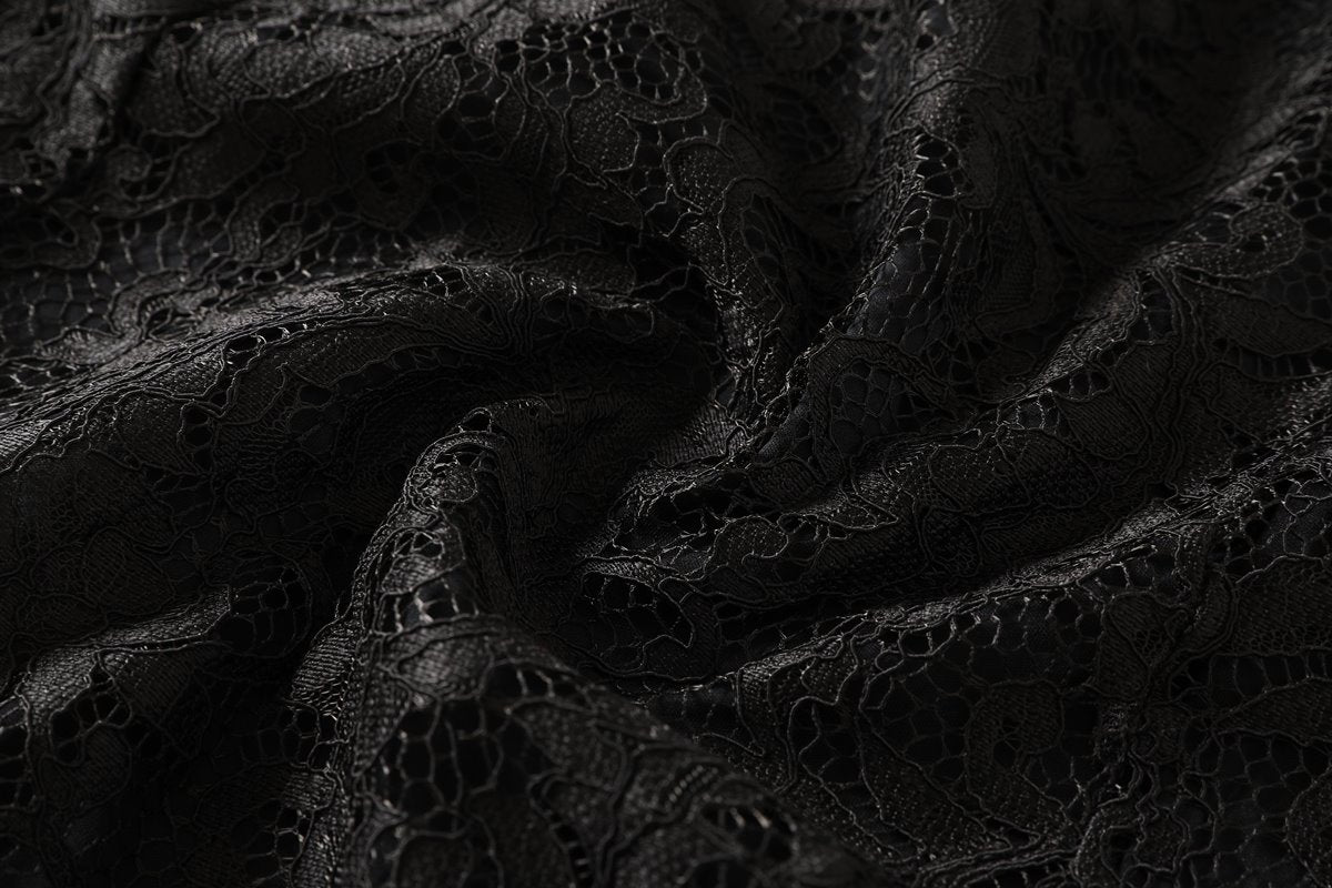 Ilysa Plus Size Black Lace Evening Dress