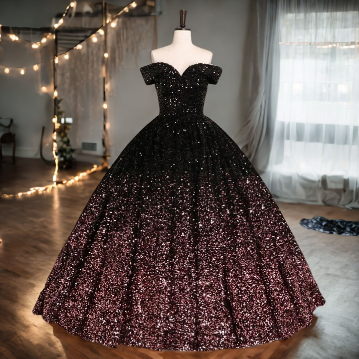 Ensley Plus Size Ombre Gown