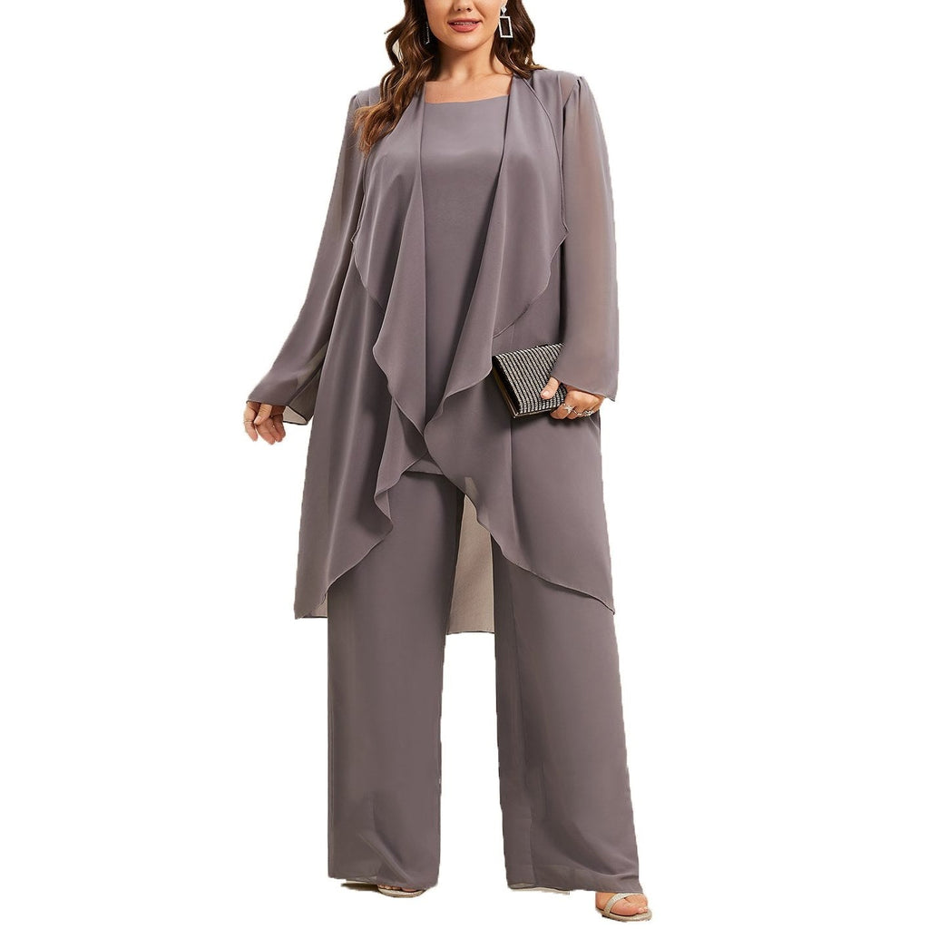 Plus Size Mother of the Bride Pants Suit
