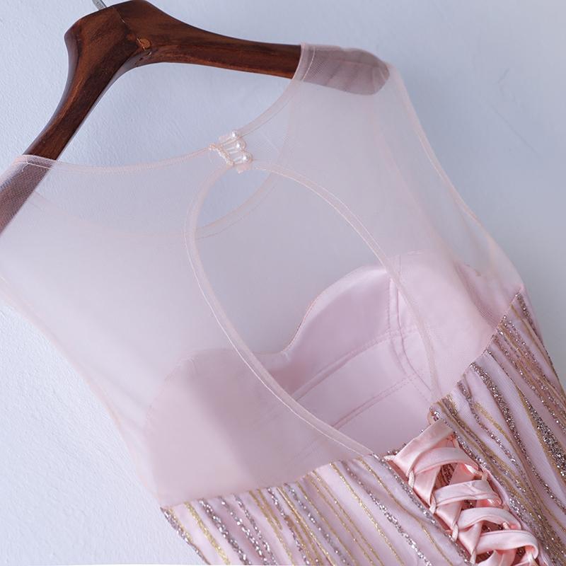 Plus Size Pink Evening Gown