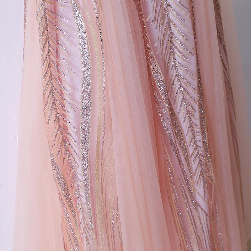 Plus Size Pink Evening Gown