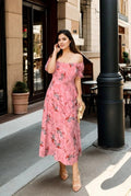 Anaïs Plus Size Pink Floral Dress