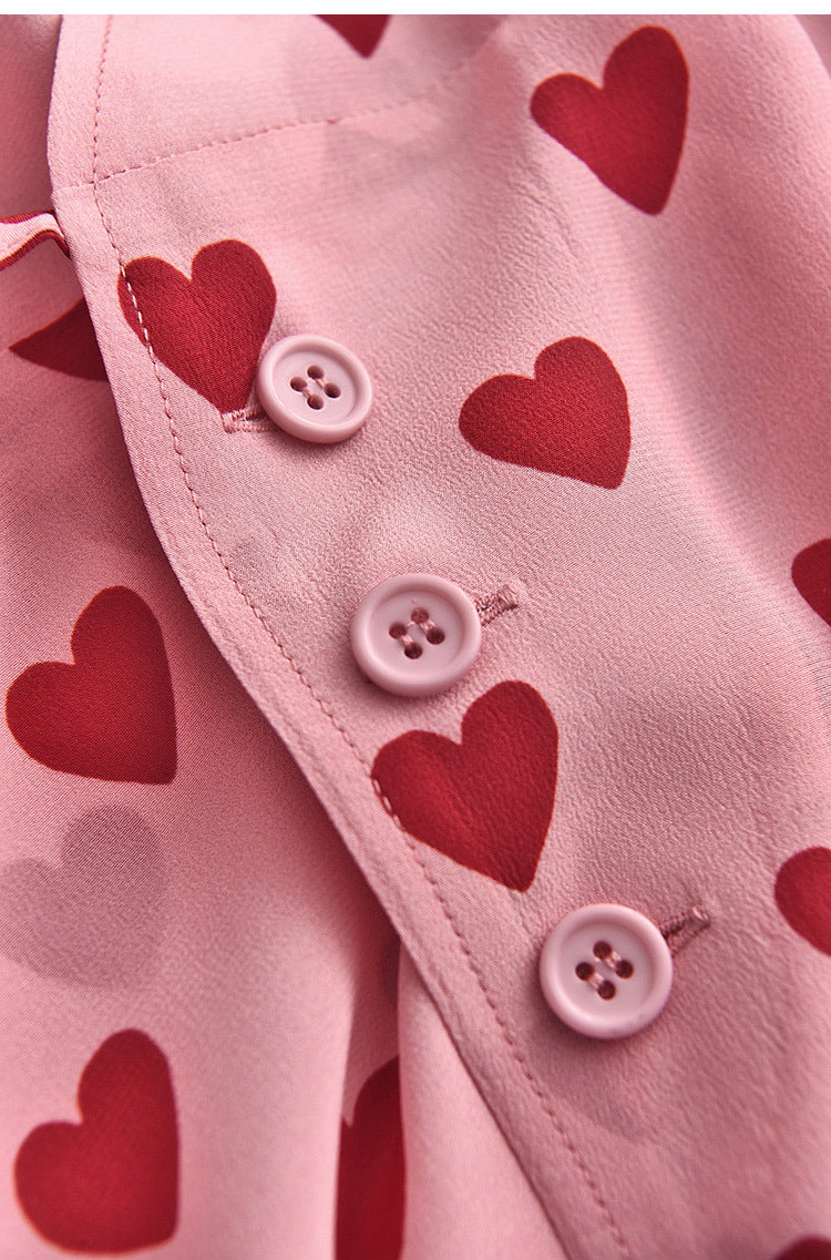 Plus Size Pink Hearts Dress