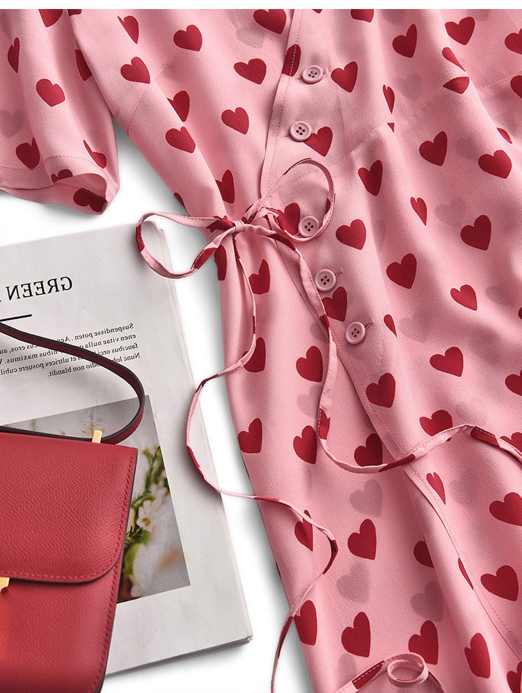 Plus Size Pink Hearts Dress