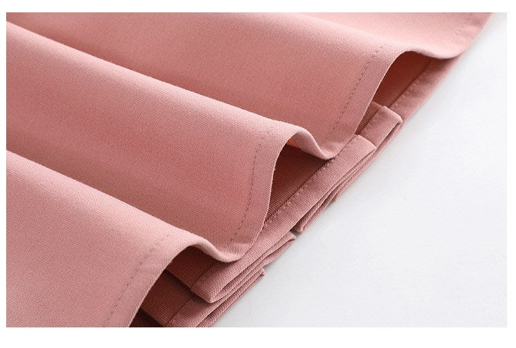 Plus Size Pink Pleats Mini Skirt