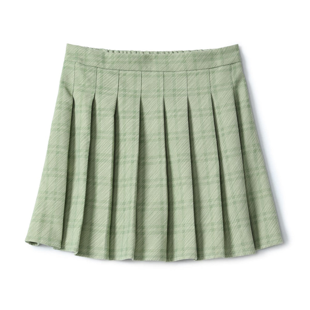 Dakota Plus Size Cropped Blazer with Pleat Skirt Set