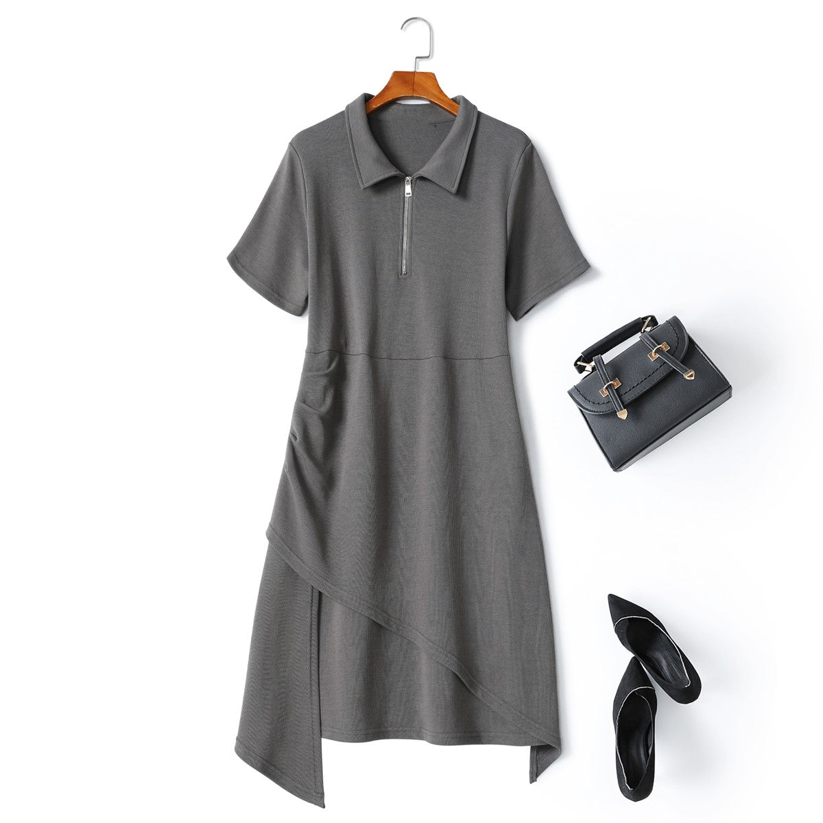 Adelaide Plus Size Polo T Shirt Dress