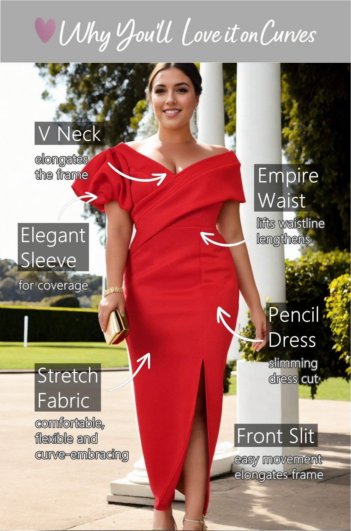 Arden Plus Size Off Shoulder Cocktail Midi Dress
