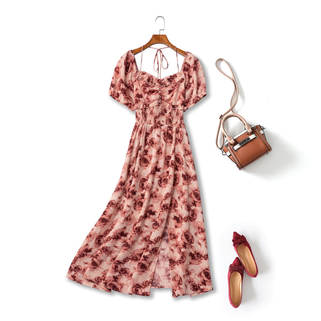 Alora Plus Size Red Floral Dress