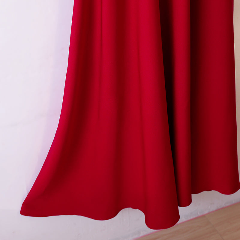 Plus Size Red Short Sleeve Evening Dress
