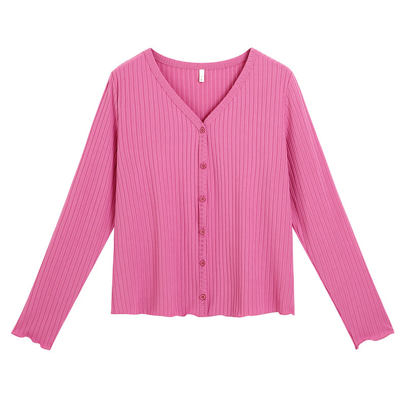 Plus Size Ribbed Cardigan
