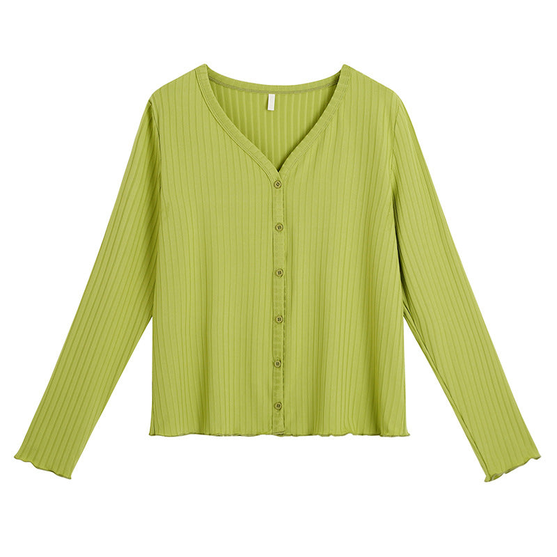 Plus Size Ribbed Cardigan