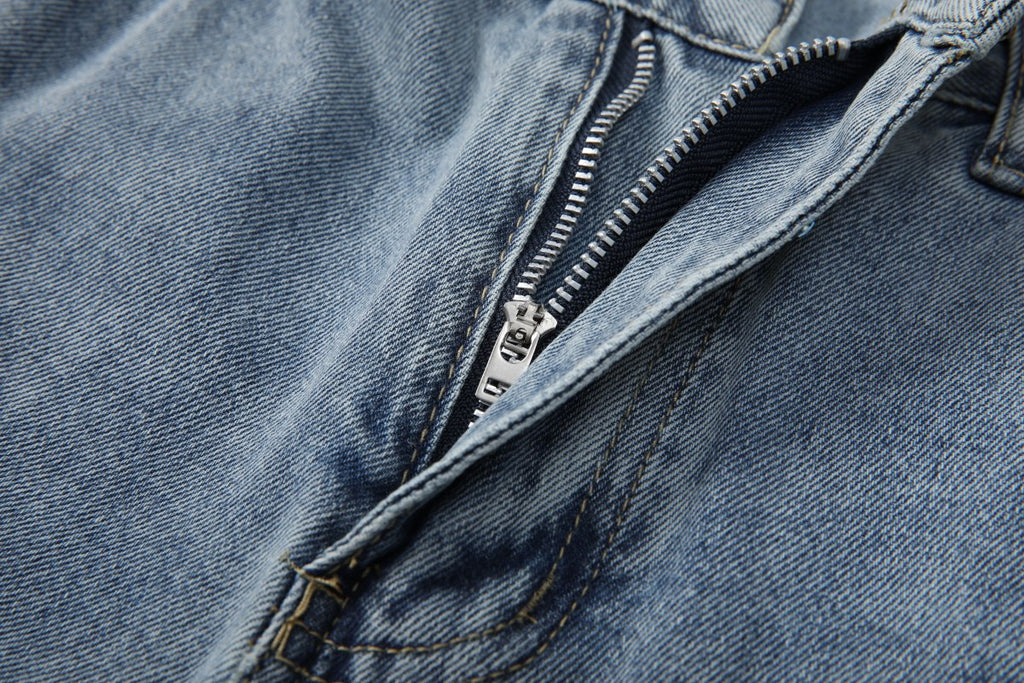 Plus Size Ripped Wide Leg Jeans