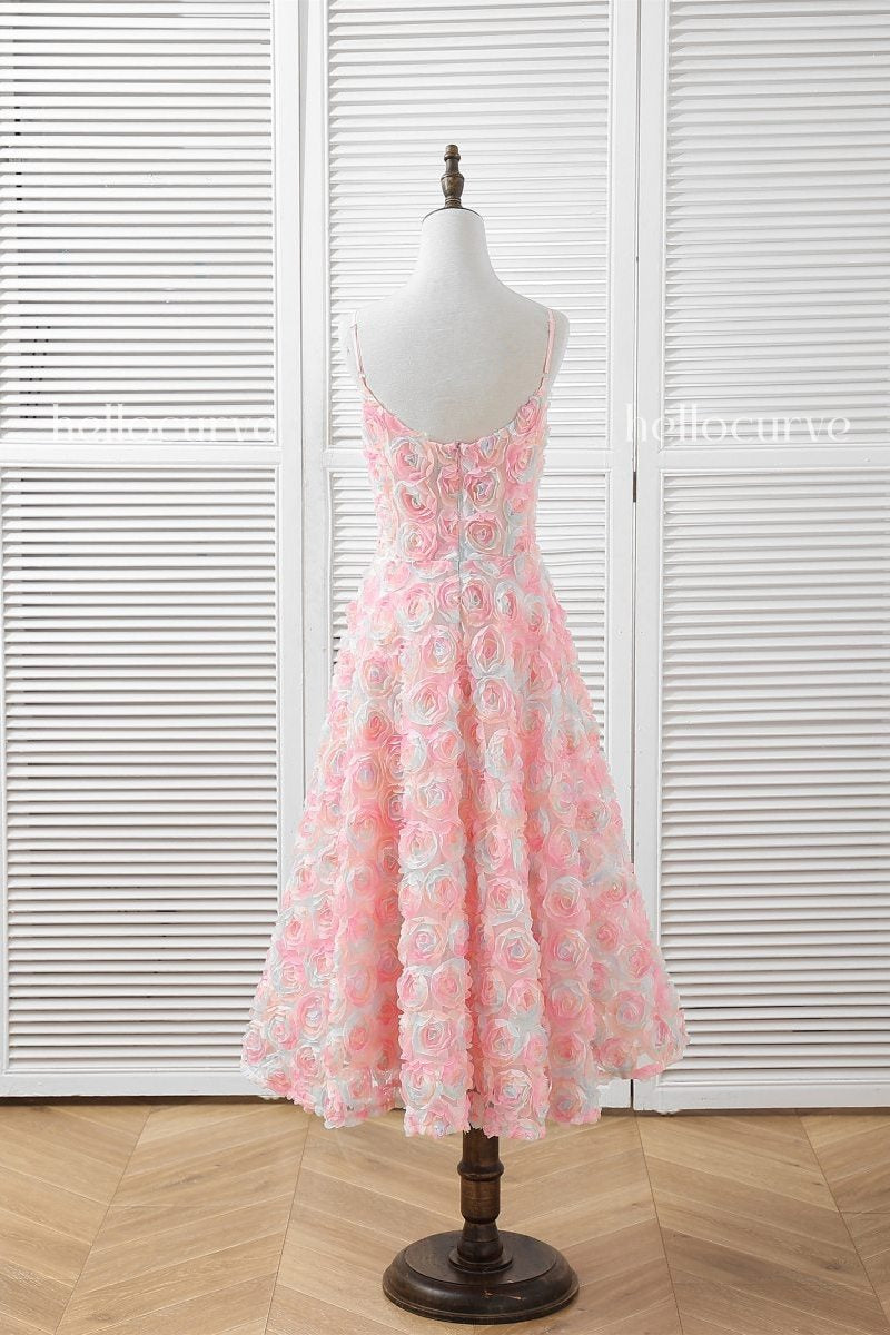 Jobelle Plus Size Roses Semi Formal Dress