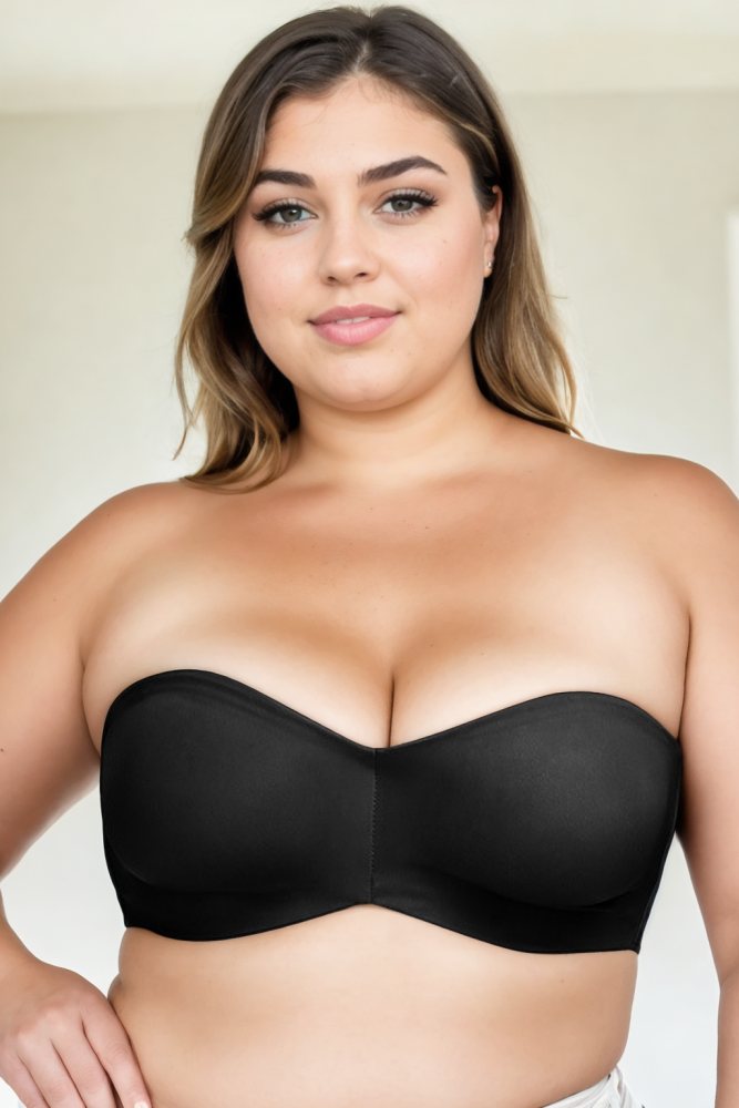 Sienna Plus Size Seamless Strapless Tube Bra