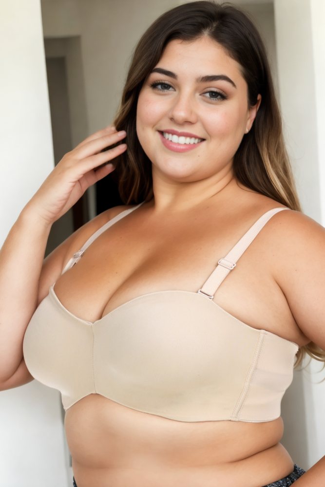 Sienna Plus Size Seamless Strapless Tube Bra