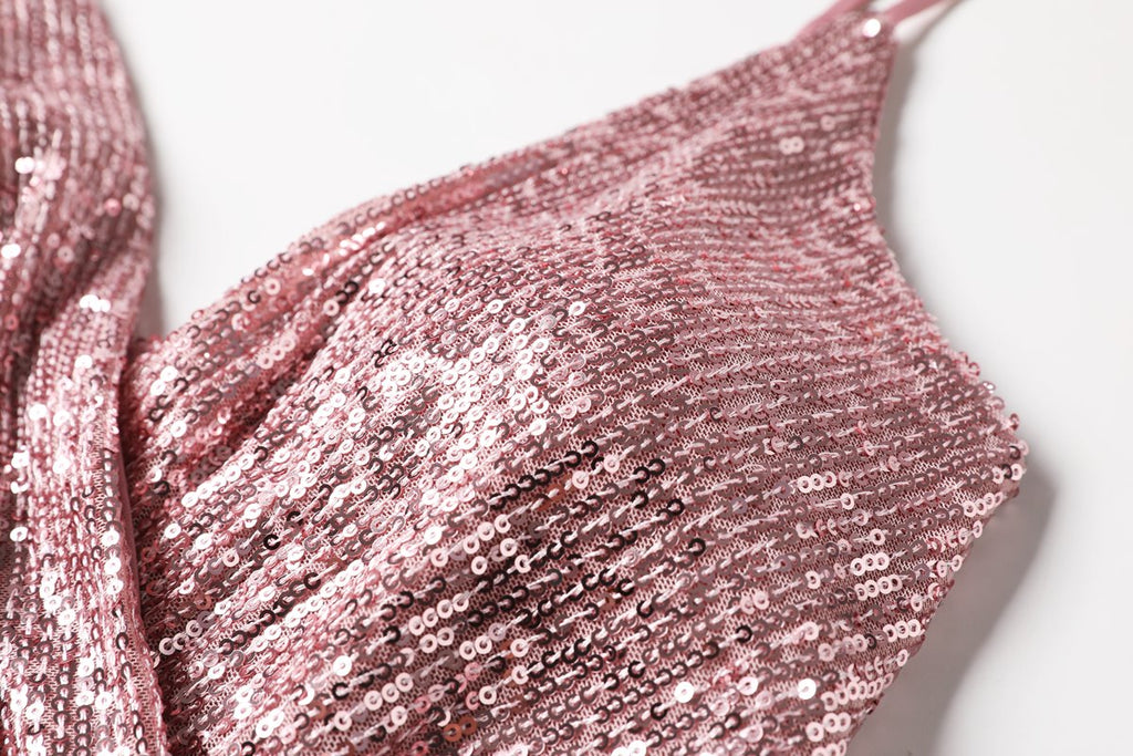 Plus Size Sequin Sleeveless Gown