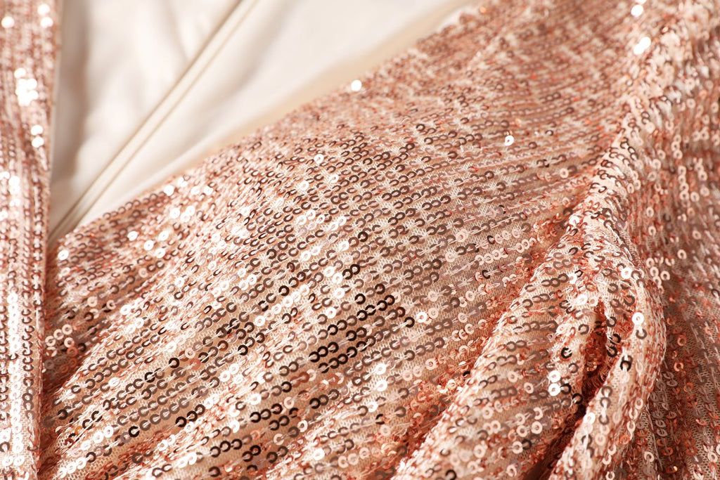 Plus Size Sequin Fishtail Gown