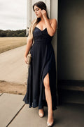 Kenia Plus Size Black Sexy Maxi Dress