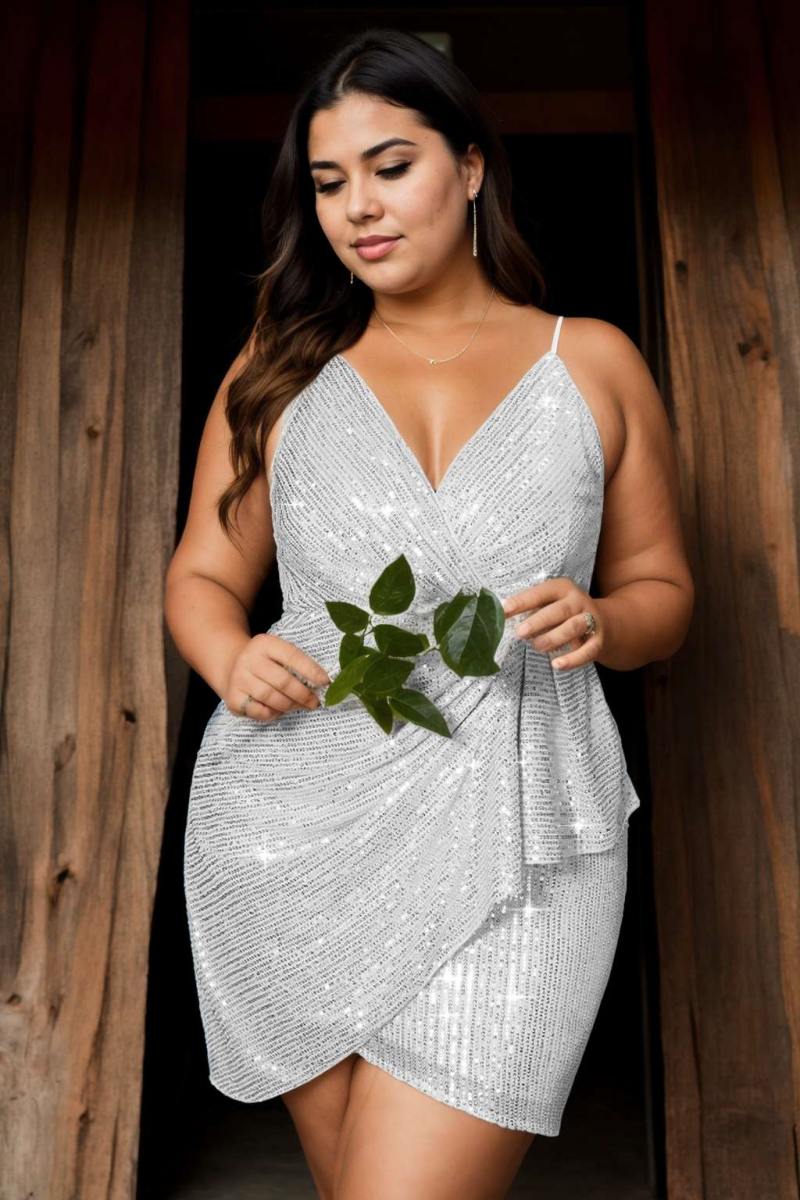 Cheris Plus Size Sexy Short Party Dress