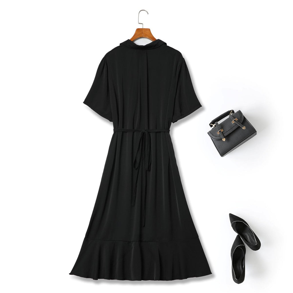 Plus Size Short Sleeve Shirt Dress