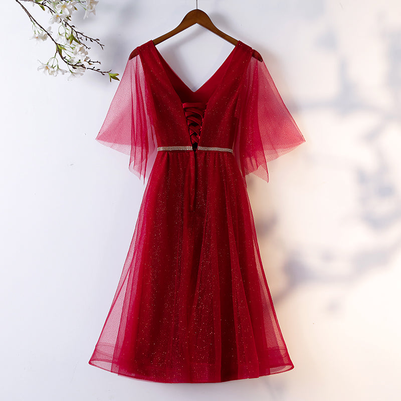 Plus Size Short Sleeve Cocktail Dress