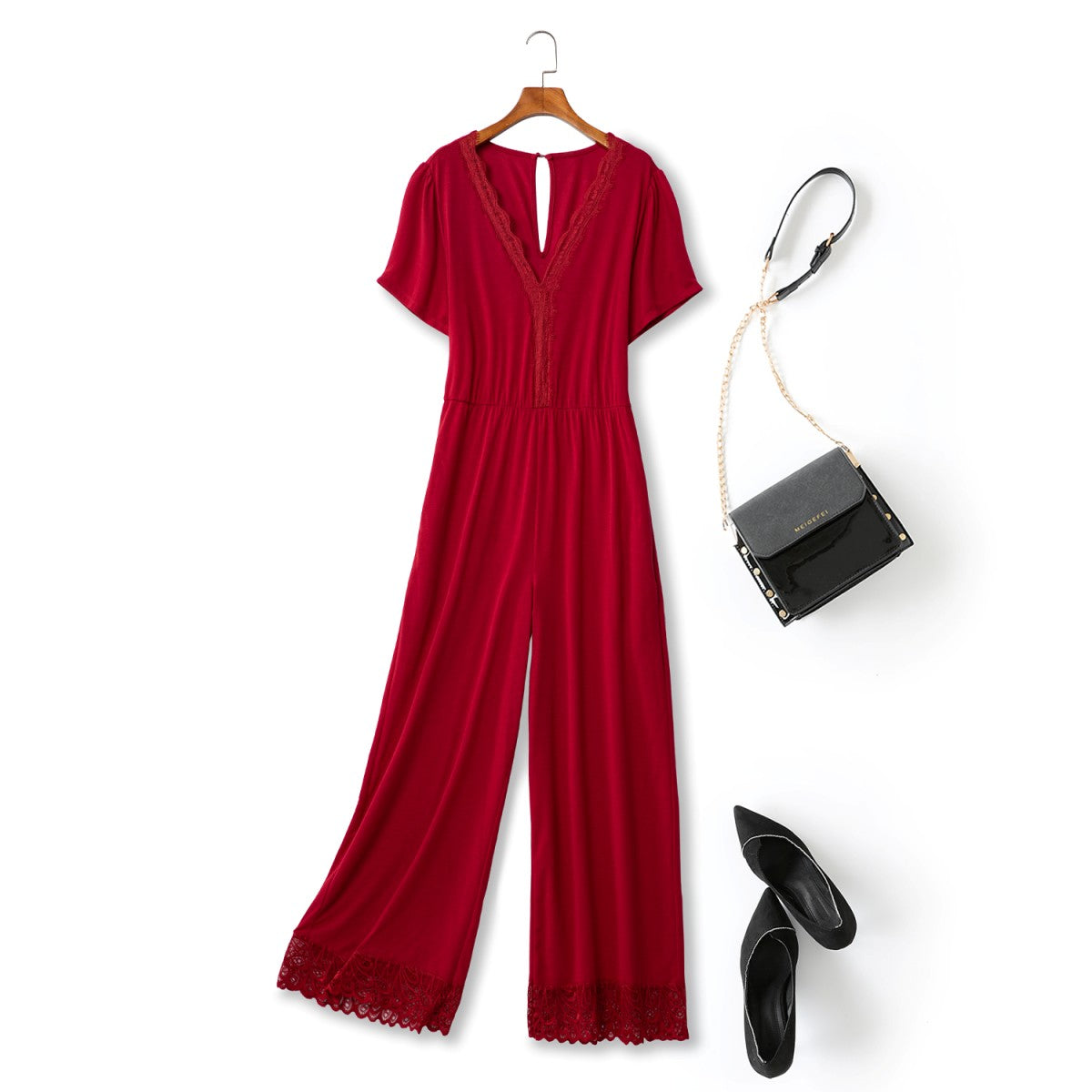 Winona Plus Size Short Sleeve Jumpsuit