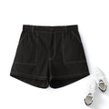 Olena Plus Size Black Shorts
