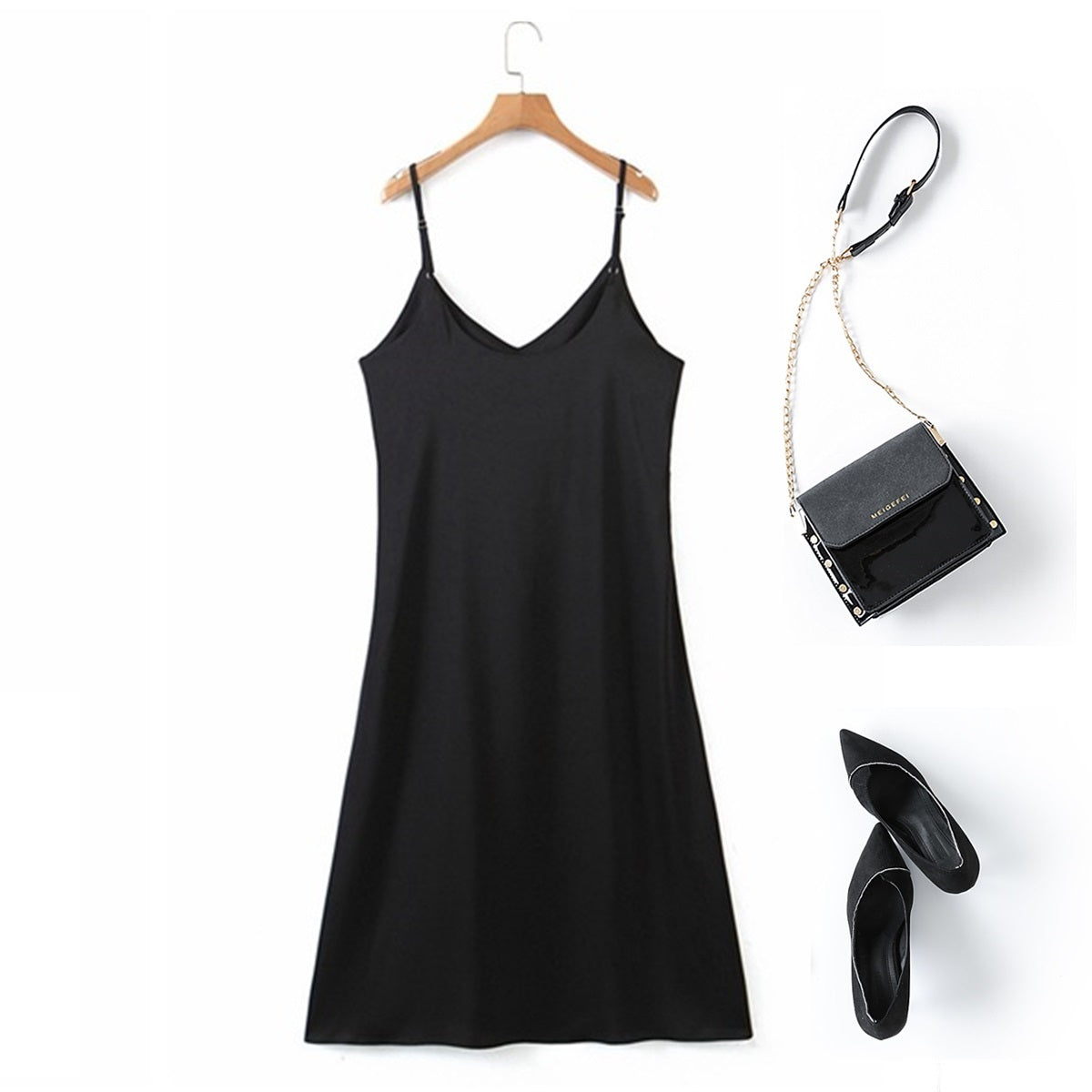Plus Size Silky Midi Dress