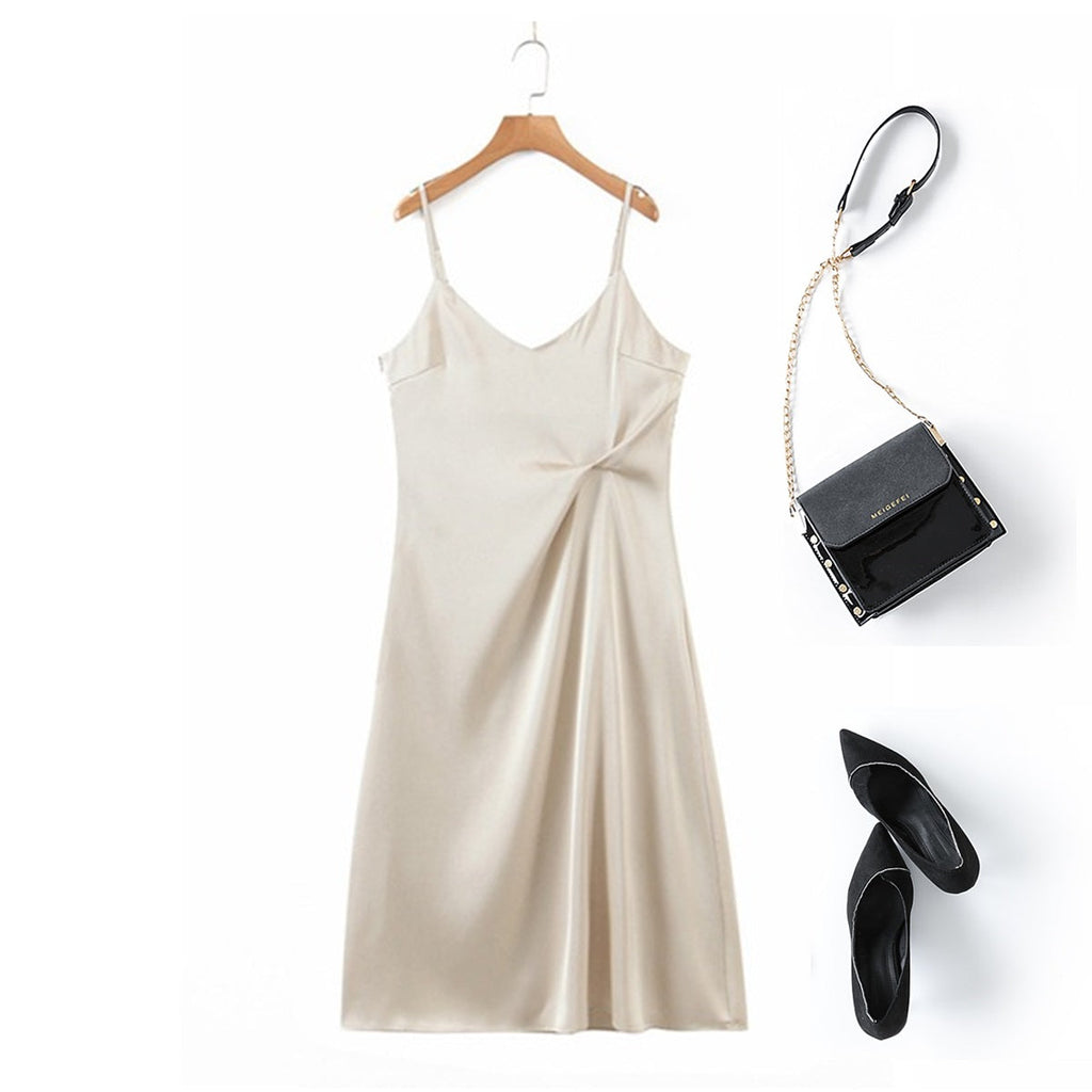 Plus Size Silky Midi Dress