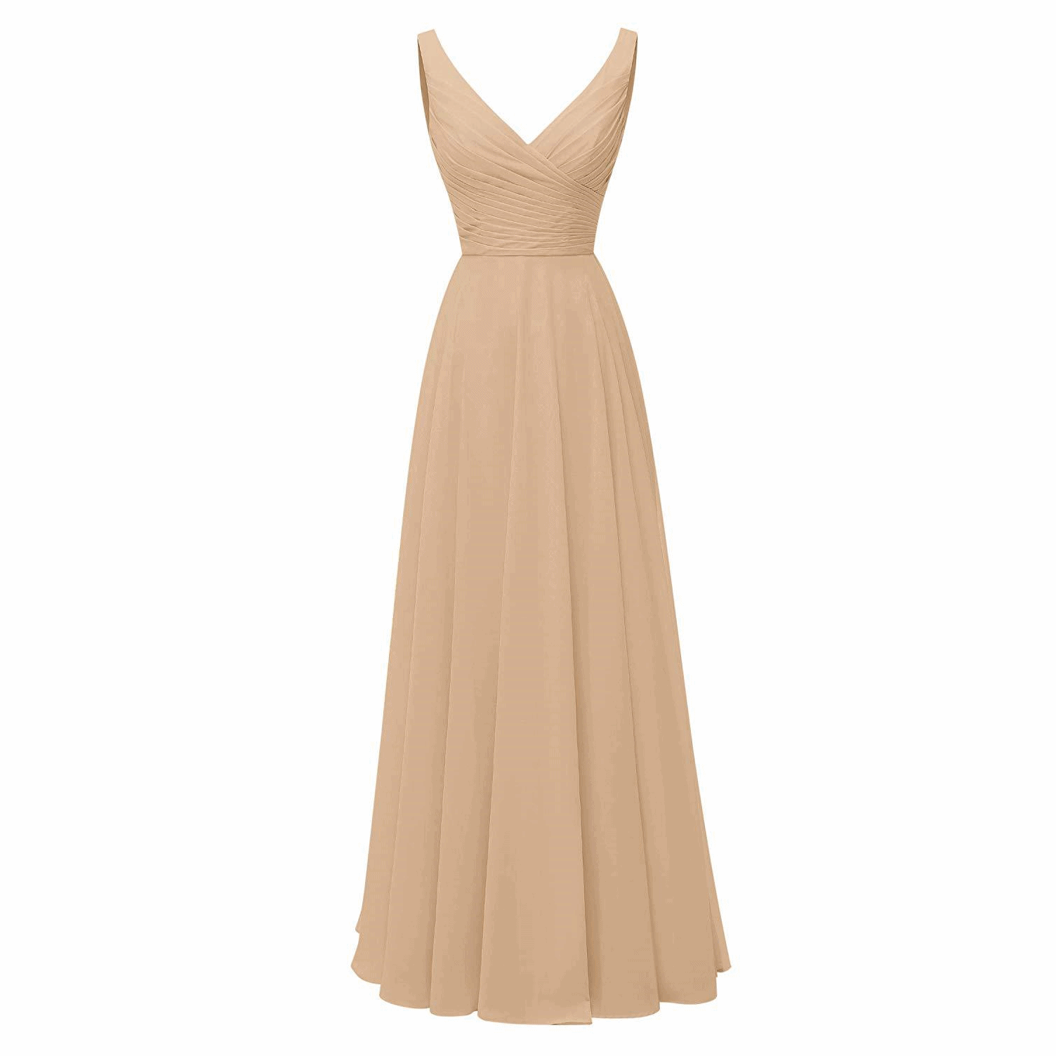 Plus Size Chiffon Sleeveless Gown
