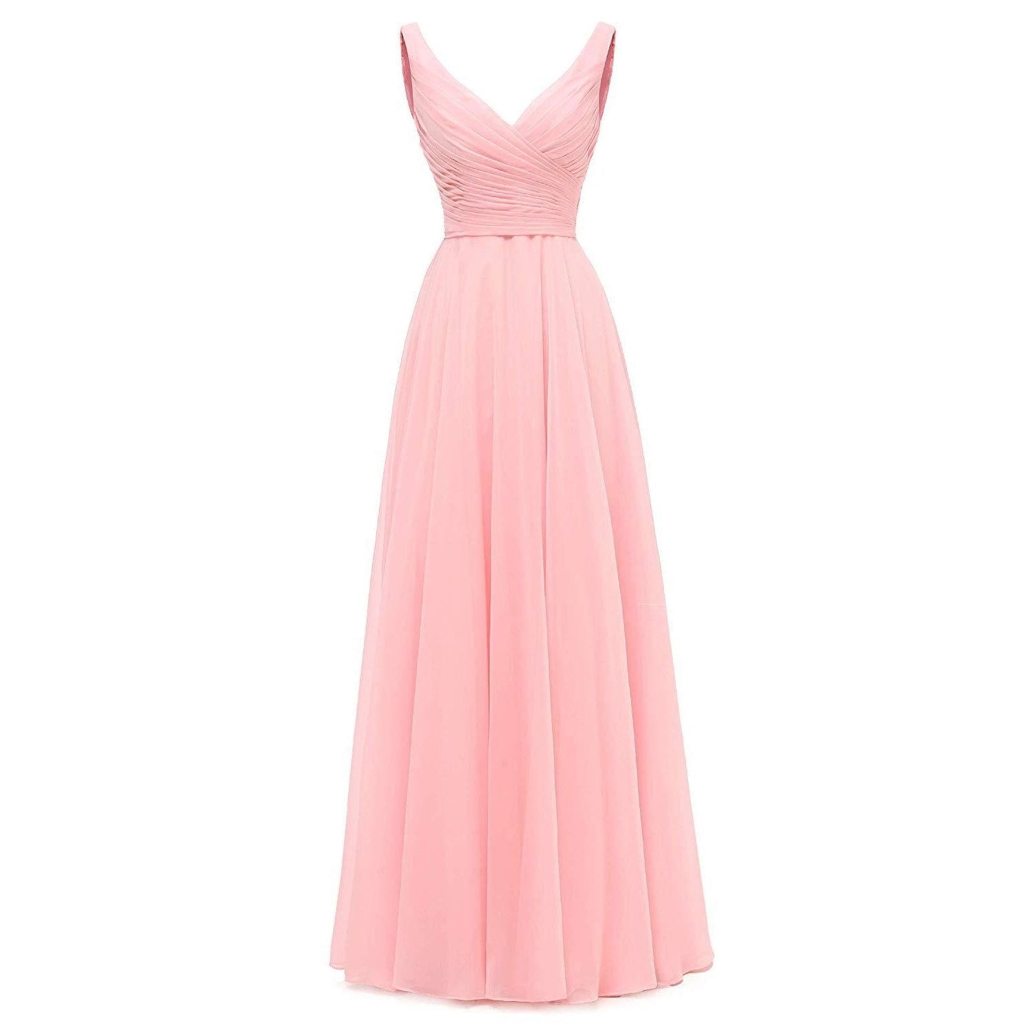 Plus Size Chiffon Sleeveless Gown